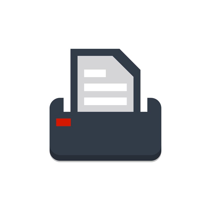 Vector printer icon vector design template print paper or document sign home printer icon illustration