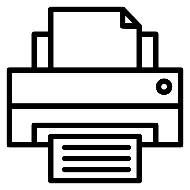 Vector プリンターアイコンのベクトル画像 3dプリントに使用できます