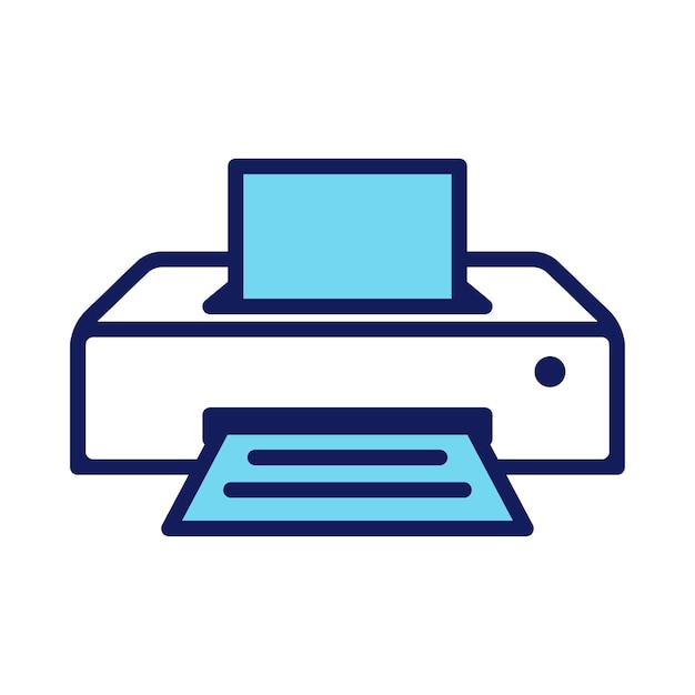 Printer icon vector on trendy style for design and print