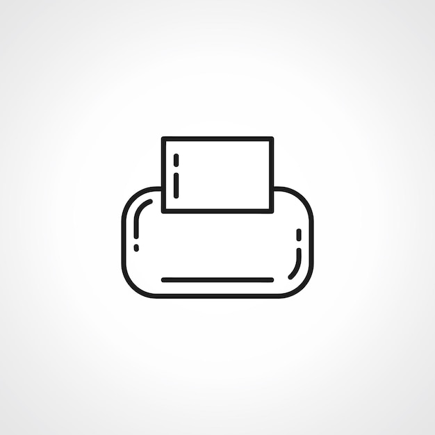 printer line icon printer outline icon