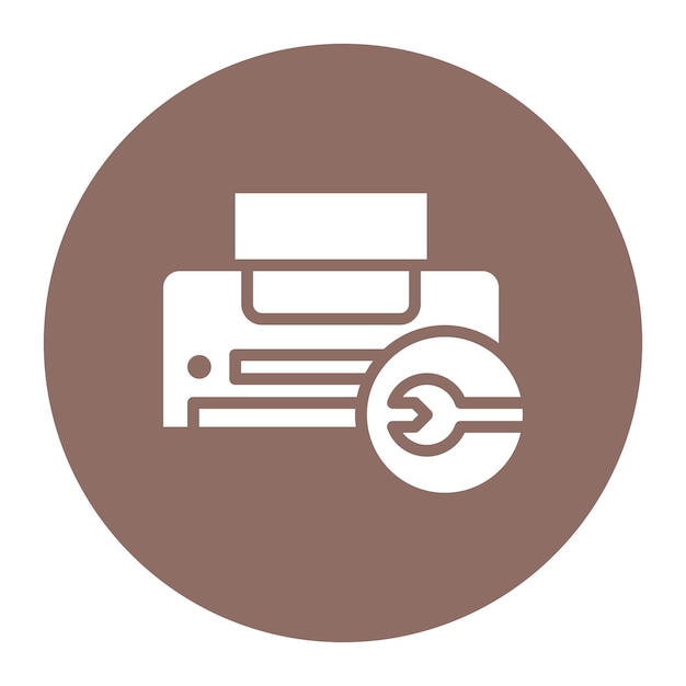 Printer maintenance icon vector image can be used for printing