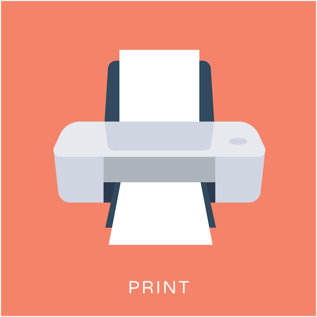 Printer platte Vector Icon