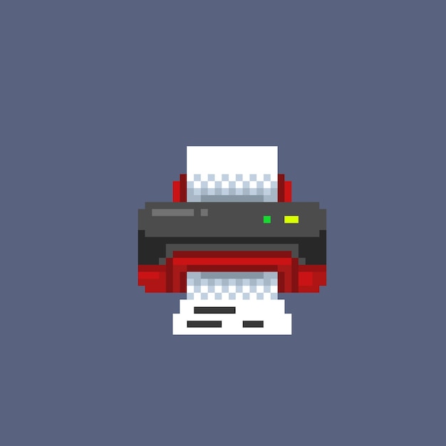 Vector printer tool in pixel style