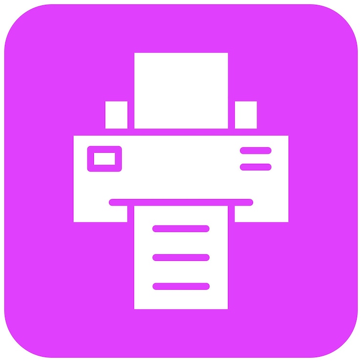 Vector printer vector icon design illustration