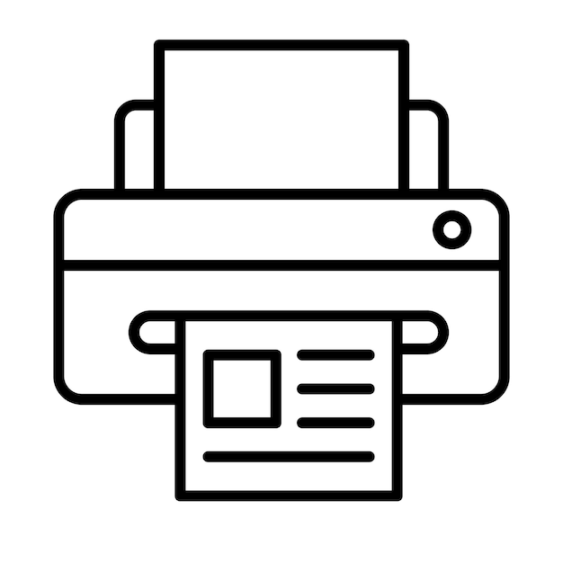 プリンターのベクトルイラストのスタイル