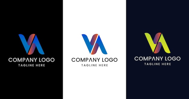 PrintInitial Letter VA Logo Design Outstanding Creative Modern Symbol Sign