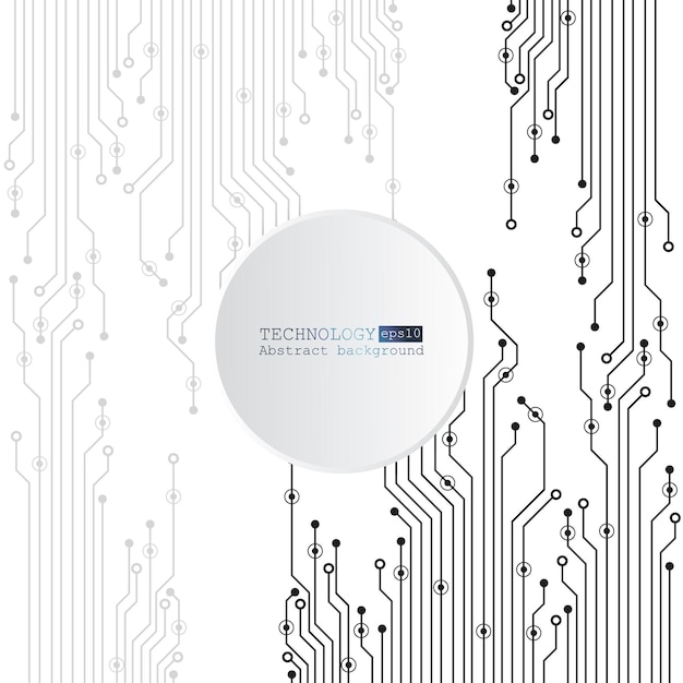 printplaat chipset Abstracte technische achtergrond met technologische elementen