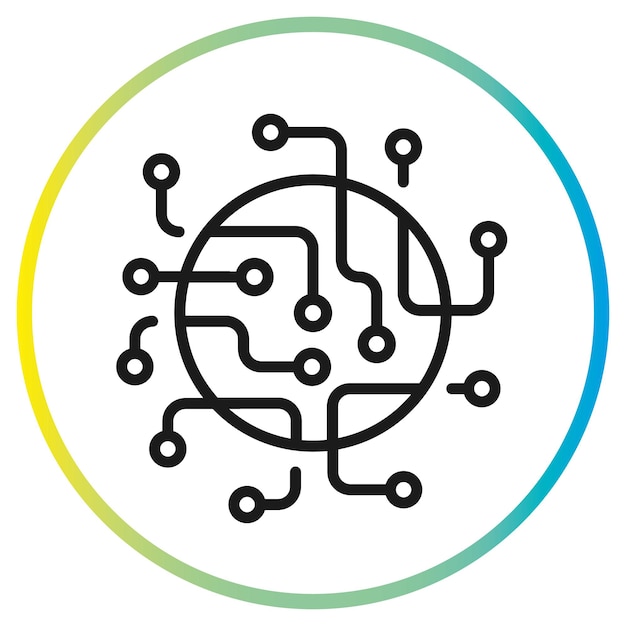 printplaat pictogram logo engineering tech microchip elektrische hardware