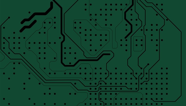 Printplaat vector achtergrond. Elektronische computerhardwaretechnologie. Moederbord