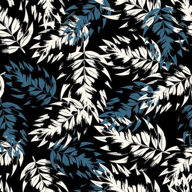 Prints van tropische palmbladeren Naadloos exotisch patroon