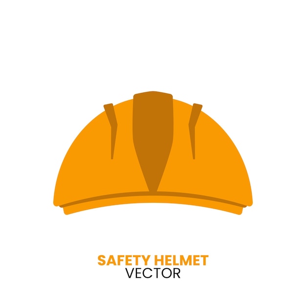 Vector printsafety helmet yellow