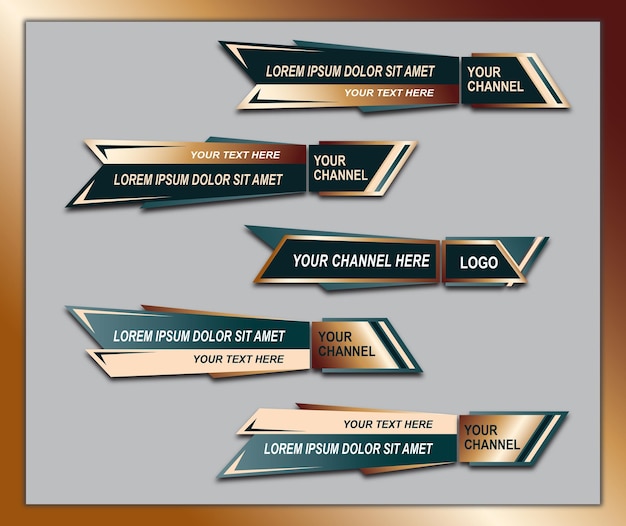 PrintStyle lower third banners template