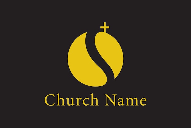 Vector printvector church christian logo design