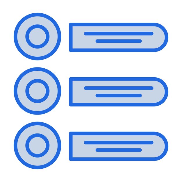 Vector prioritize blue tone illustration