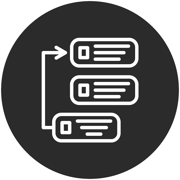 Vector prioritize vector icon illustration of project management iconset