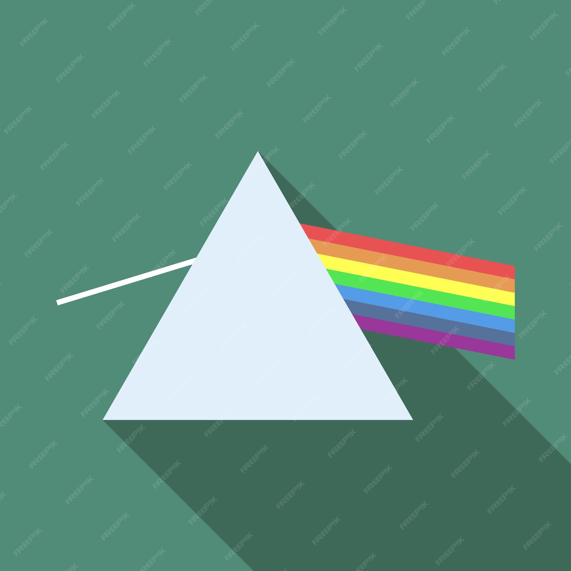 prism flat vector icon. Modern simple isolated sign. Pixel perfect