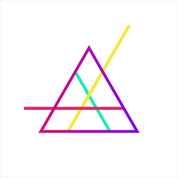 prism rays logo symbol icon design