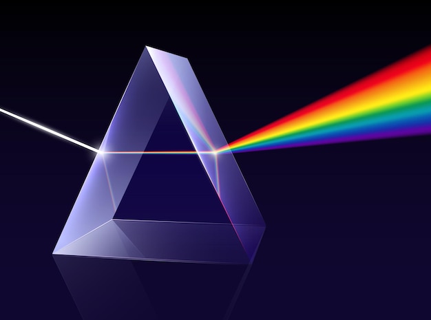 Prisma lichtspectrum illustratie