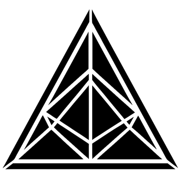 PrismInspired Triangular Shapes Modern Tech Look Design | Premium AI ...