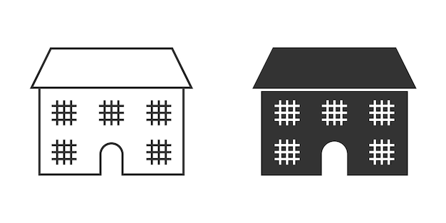 Prison house icon Vector illustration