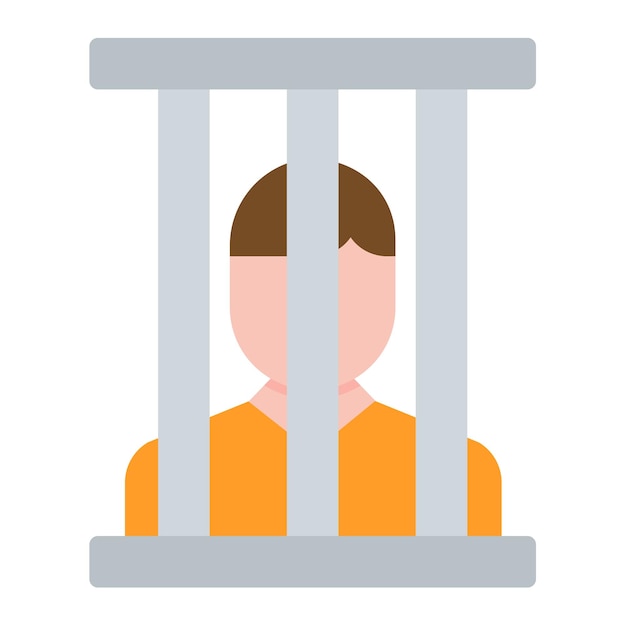 Prisoner Flat Illustration