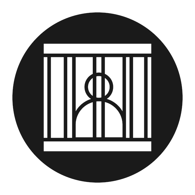 Vector prisoner vector icon can be used for prison iconset