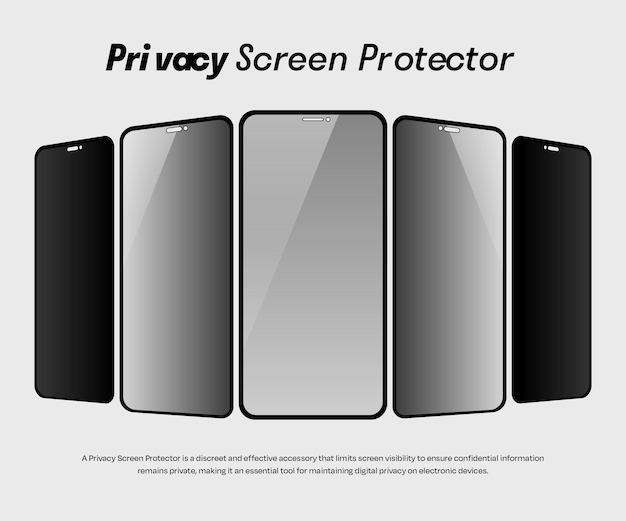 PRIVACY SCREEN PROTECTOR VECTOR