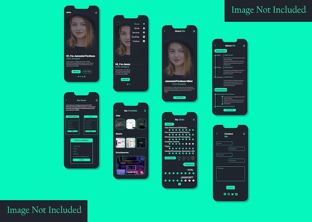 private portfolio web application design
