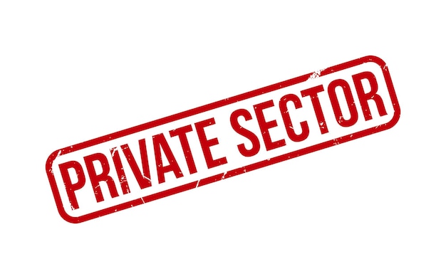 Private Sector Rubber Stamp Seal Vector