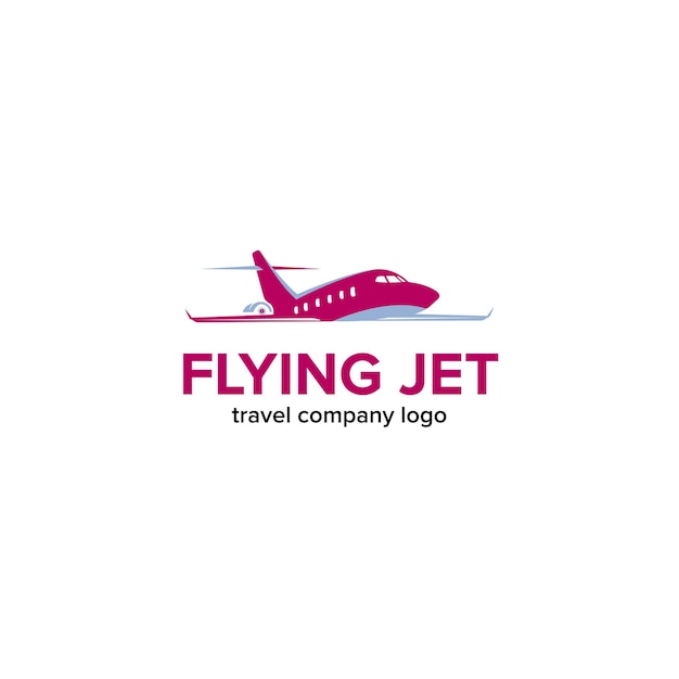 Prive-jet vector pictogram logo ontwerp