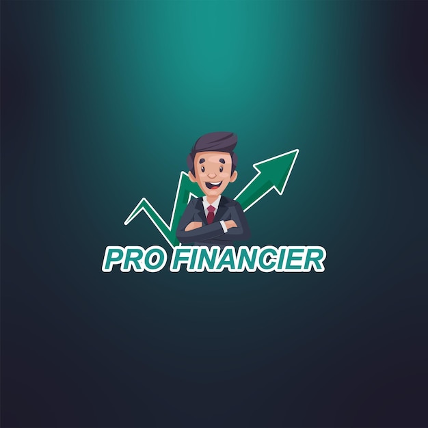 Pro financier vector mascot logo template