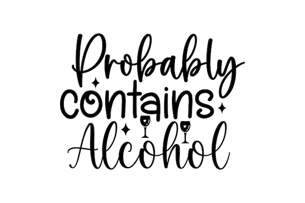 Probably contains alcohol vector file