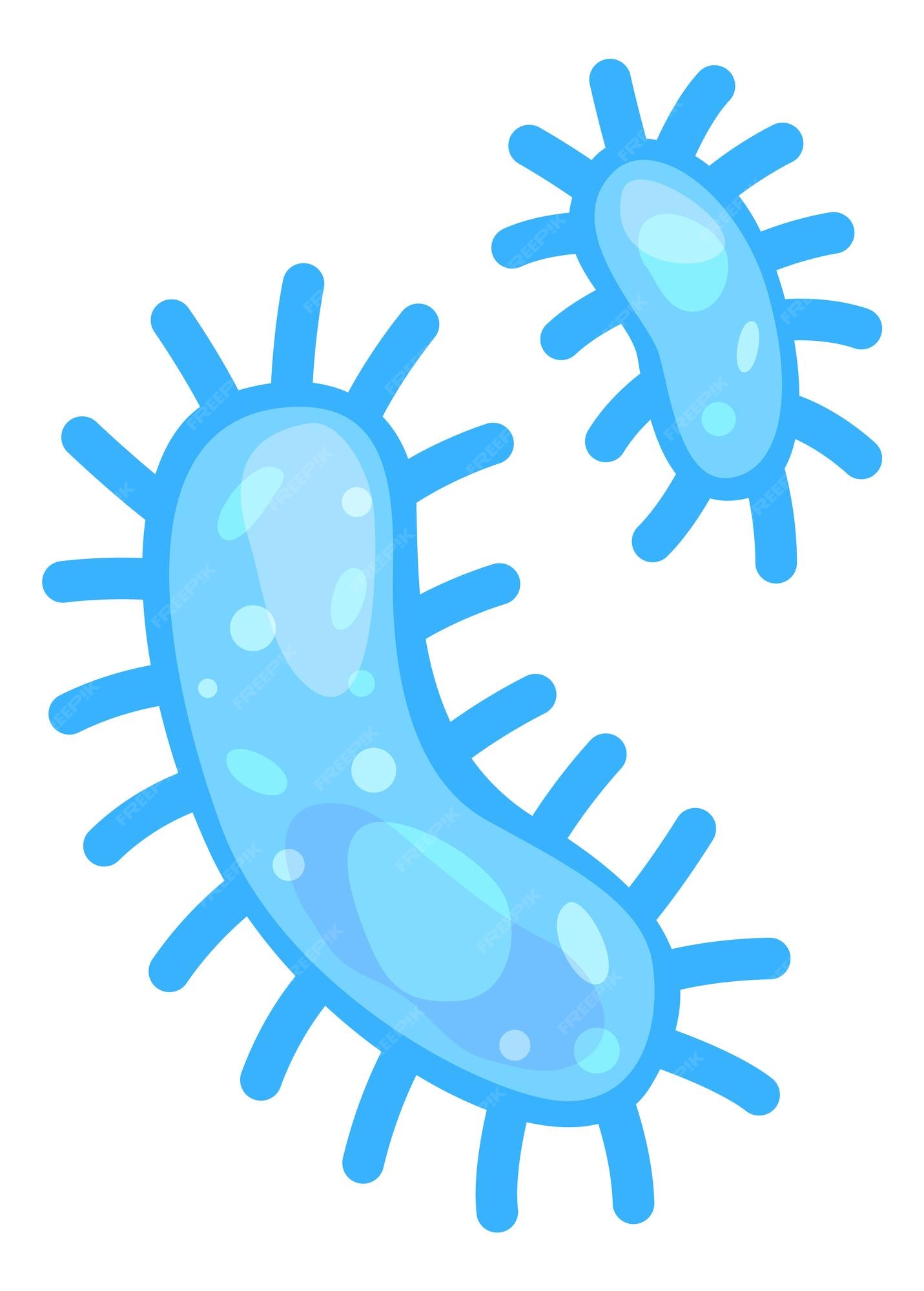 Premium Vector | Probiotic icon friendly blue bacteria for human health