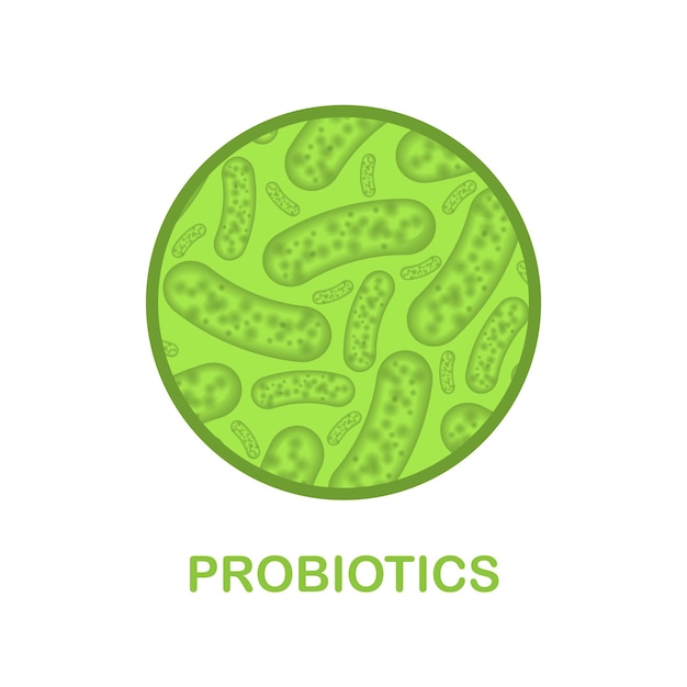 Vector probiotica abstracte achtergrond