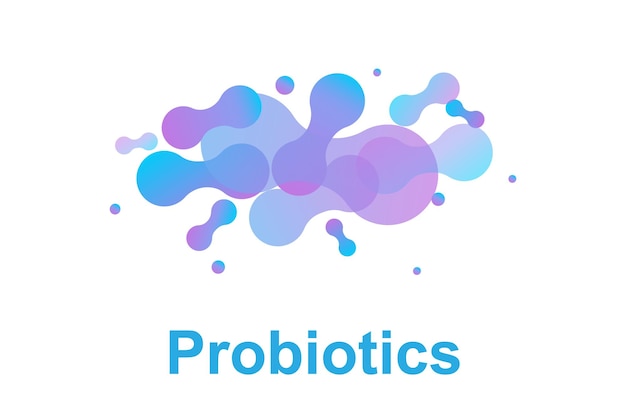 Probiotics bacteria logo