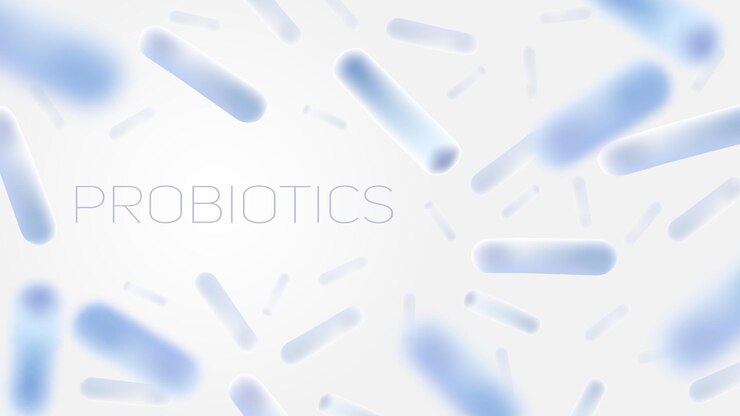 プロバイオティクス生きている細菌と微生物のベクトル イラスト