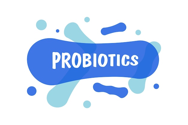 Probiotics or molecule icon bacteria healthy nutrition ingredient for therapeutic purposes