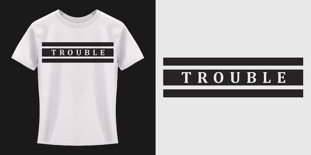 Problemen typografie T-shirtontwerp