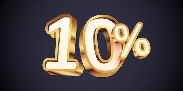 procent afslag d gouden nummer verkoop banner en poster