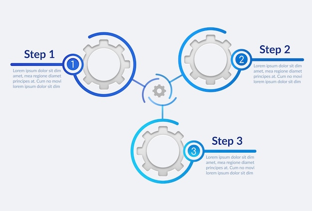 Procesoptimalisatie infographic sjabloon