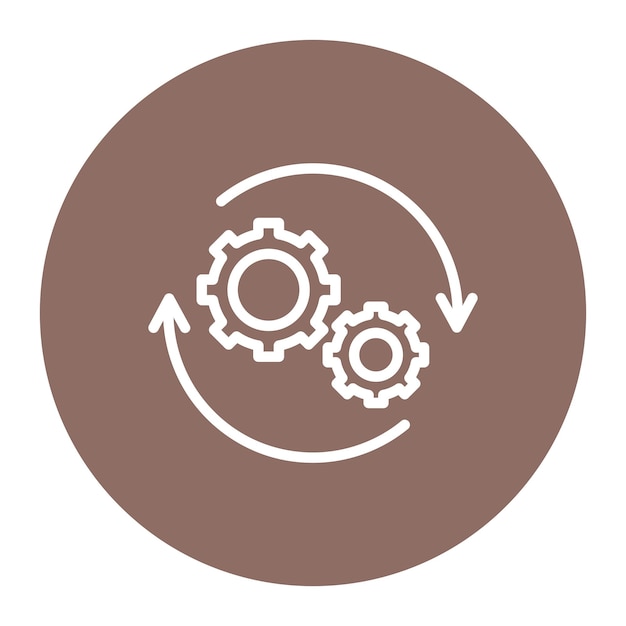 Process Automation icoon vector afbeelding Kan worden gebruikt voor Operations Management