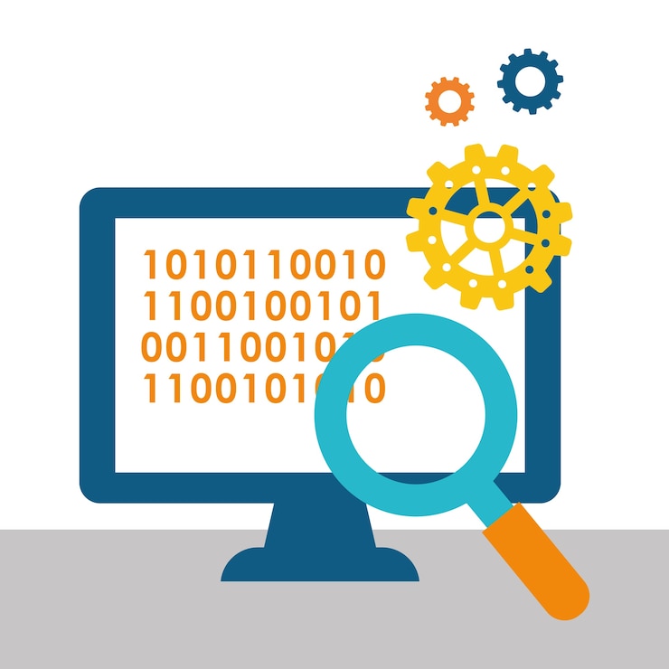 Vector process concept with icon design