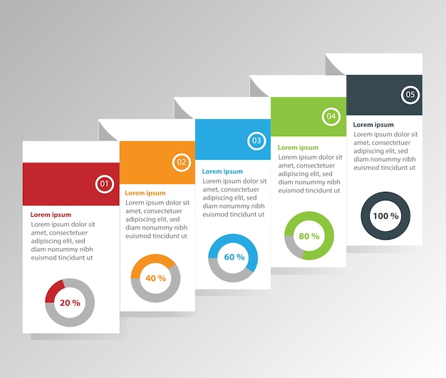 Infographics di affari di progettazione di processo