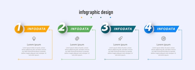 Process design infographic template