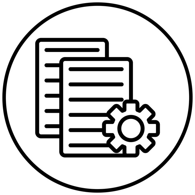 Process Documentation vector icoon illustratie van Quality Assurance icoonset