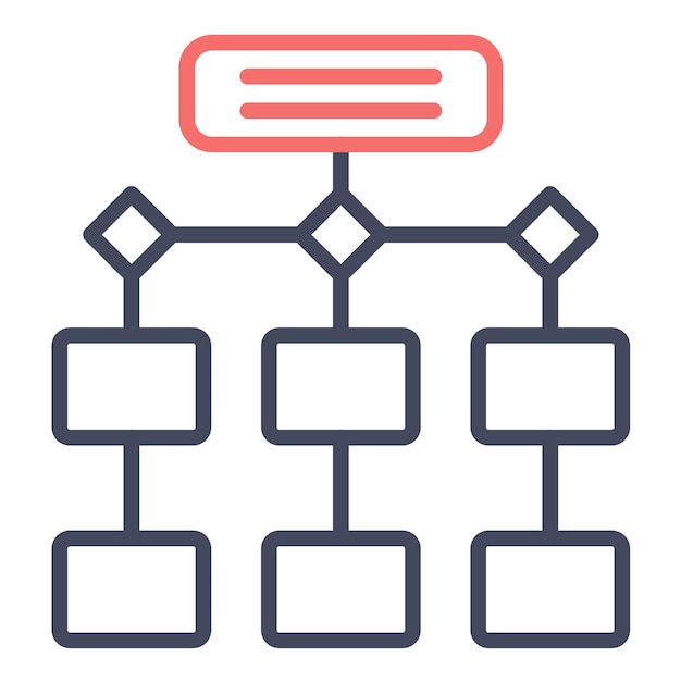 Process Flowchart Vector Illustratie Stijl
