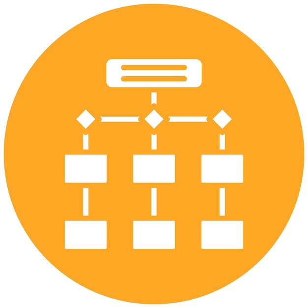 Process Flowchart Vector Illustration Style