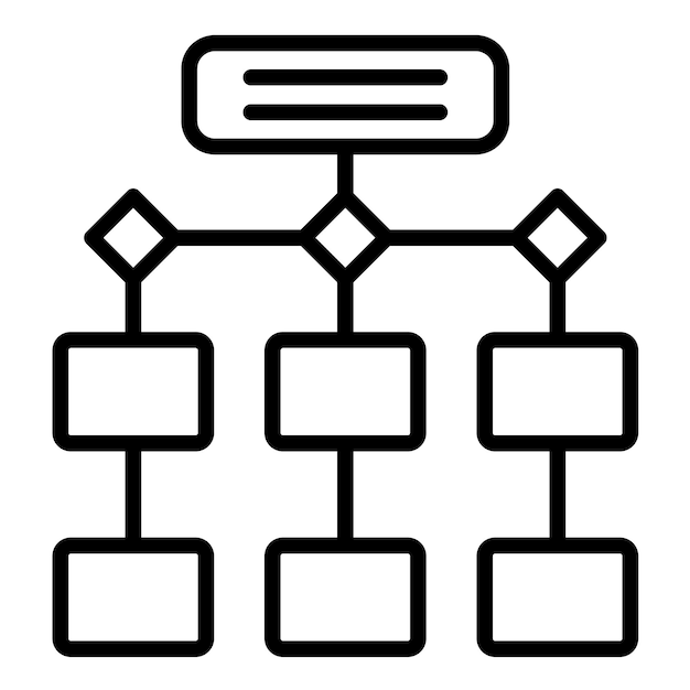 Vector process flowchart vector illustration style