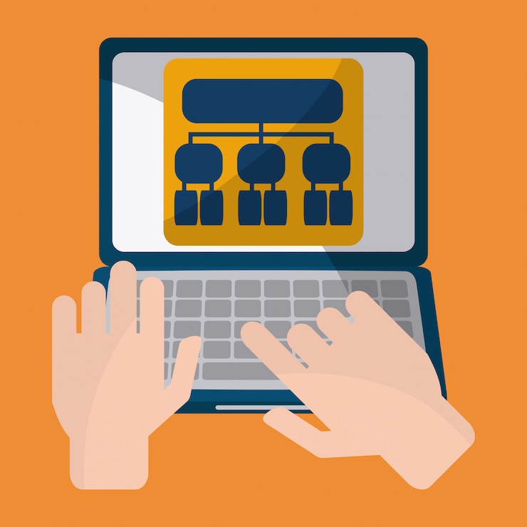 Vector process icons design 