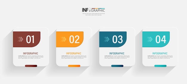 Process infographic template